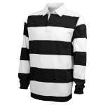 black/white striped charles river classic rugby shirt with a white color