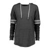 Vintage Black/Vintage Grey Holloway Hooded Low Key Pullover, front view