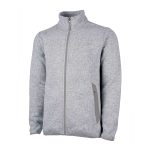Grey Charles River Heathered Fleece Jacket, Front View