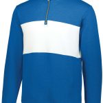 Men's Royal Heather/White Holloway All-American Pullover, Front View