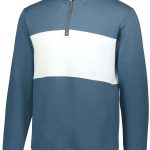 Men's Storm Heather/White Holloway All-American Pullover, Front View