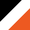 black-orange-white